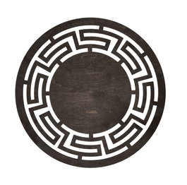 Hermia Labyrinth - Wengué Juego de Salvamanteles de Madera (4 piezas)